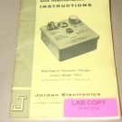 Jordan 750-5 Radiological Dosimeter Charger Operating/Maintenance Manual CD-V750