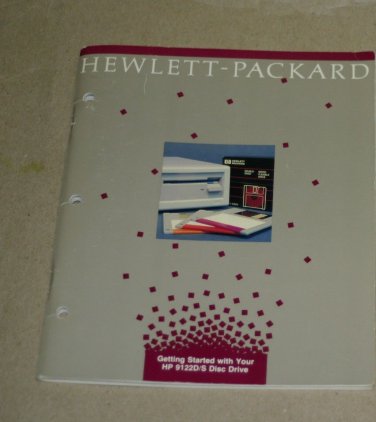 HP Getting Started with Your HP 9122D/S Disc Drive  Manual