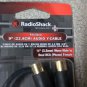 RadioShack 9" Audio Y-Cable 3.5mm Gold-Plated Male to Dual RCA Phono 42-2542