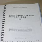 Genrad 1617 Capacitance Bridge Instruction Operating Guide Manual general Radio