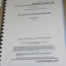 Wavetek 166 Pulse Function Generator Calibration Instruction Technical Manual