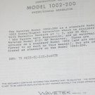 Wavetek 1002-200 Sweep Signal Generator Instruction Operating Manual