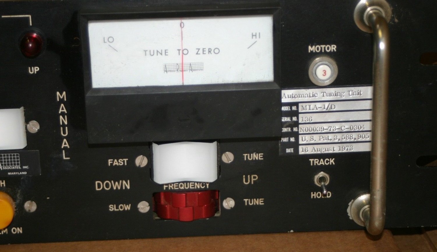 ANTENNA RESEARCH MLA1/D Automatic Tuning unit for MINILOOP TUNABLE ANTENNAS SW