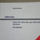 TEK Tektronix  THM 550/560/565 Tel<Meter Instructions Manual