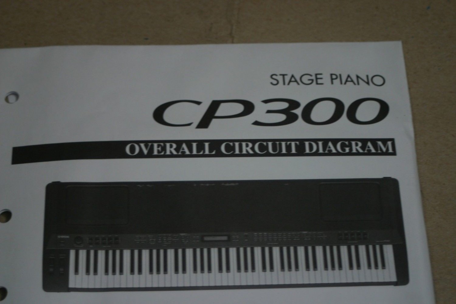 Yamaha CP300 Stage Piano Overall Circuit Diagram
