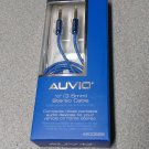 AUVIO Heavy Duty 3ft Stereo Audio Aux Gold Tip Cable 1/8"(3.5mm) blue 4200689