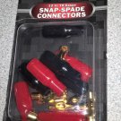 New Radioshack 12 To 10-Gauge Flat Pin Snap Spade Connectors 278-311 2780311 8pk