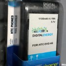 NEW DIGITAL ENERGY 230-1344 Battery+dock for EVO 4G, ADR6225, Trophy, Arrive