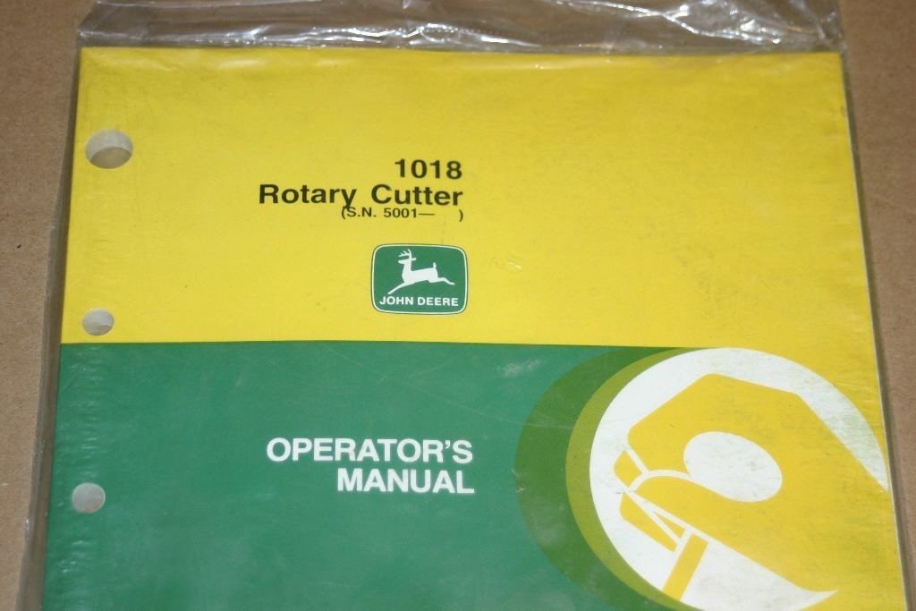 JD John Deere 1018 rotary cutter Operators Manual OMW40683