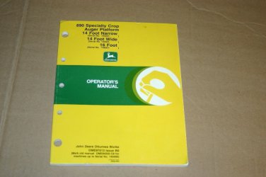 JD John Deere 890 Auger Platform 14-16 Operators Manual