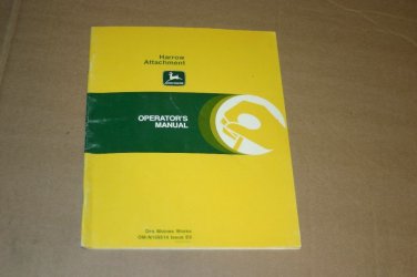 JD John Deere 1010 Harrow Attachment  Operators Manual
