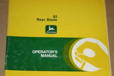 JD John Deere 95 Rear Blade Operators Manual om-w21494 OMW21494