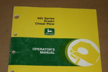 JD John Deere 685 Drawn Chisel Plow Operators Manual OMA39167
