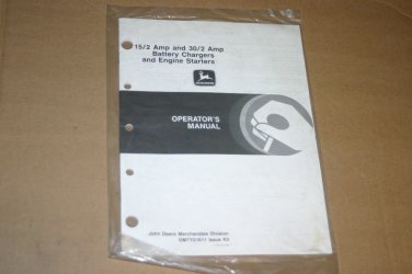 JD John Deere 15/2 30/2 Battery Chager Operators Manual