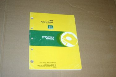 JD John Deere 1418 rotary cutter Operators Manual