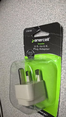 *BRAND NEW* ENERCELL US TO UK PLUG ADAPTER GROUNDED- 2730182