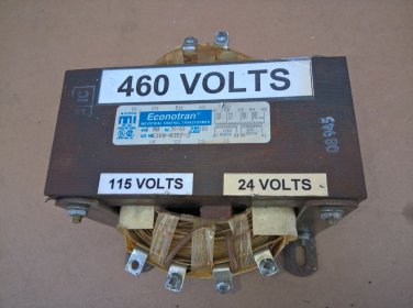 Micron Econotran Control Transformer E1K0-0357-3 Pri: 208-460V Sec: 115V/24V AC