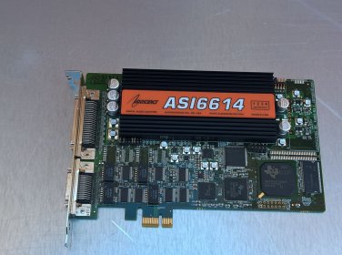 AudioScience ASI6614 Broadcast Interface Card PCIe AES Balanced Analog Sound