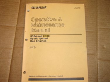 CATERPILLAR  Operation & Maintenance Manual 3304 3306 spark ignited gas engines