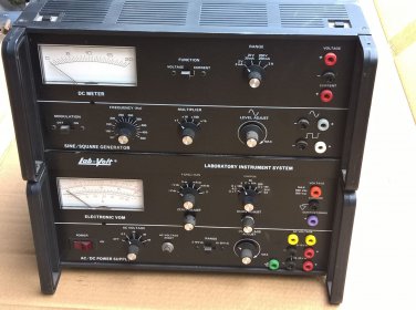 Lab-Volt 438 Test Module Meter VOM Sine/square wave generator AC/DC Power Supply