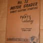 CAT Caterpillar No.12 Motor Grader Direct Electric Starting Parts Catalog 71D1+