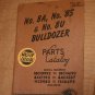 Caterpellar No.8A, No 8S, No 8U, No 8SR Bulldozer Parts Catalog