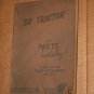 Caterpellar D8 Tractor Parts Catalog Ser.lNo.13A1-113A3703 Inclusive