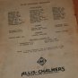 Allis-Chalmers Model M Tractor Parts Book Form No. TPL 39C 5-37 s/n 1--6632