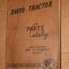 Caterpillar DW10 Tractor Parts Catalog Serial No.1V1 to 1V3033  Inclusive
