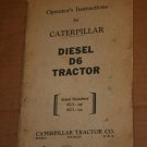 CAT Caterpillar Diesel D6 Tractor Operating Instructions book manual Operator's