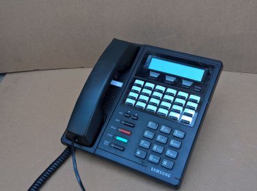 Samsung LCD 24B Keyset DCS 24-Button Digital Display Telephone Black