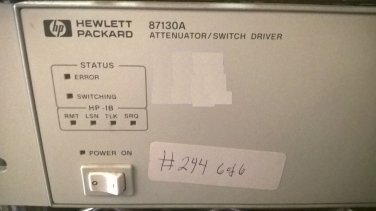 Agilent 87130A Attenuator Switch Driver Interface HP Hewlett Packard Keysight