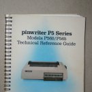 NEC Pinwriter P5 Series Models P560/P565 Technical Reference Guide