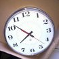 Peter Pepper 300PH-13 10" Wall Clock Round Chrome Metallic bezel Vintage product