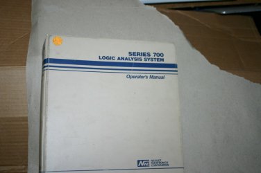 Nicolet Paratronics Corp Series npc-700 Logic Analyzer Operator's Manual