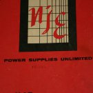 NJE Corp  Power Supplies Unlimited  Models TR-18-3 & TR-36-2  Instruction Manual