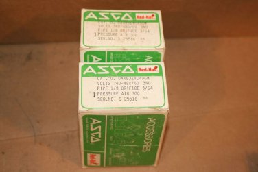 Asco Red-Hat Valve DAX8314C49GM 8314  240-480v 60Hz 3no pipe 1/8", orfice 3/64"