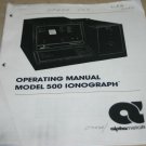 Omega 500 Ionograph Operating Manual