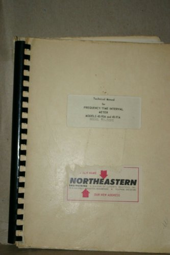 Northeastern 40-90A/91A, 40-80PC Frequency/Time Interval Meter technical Manual