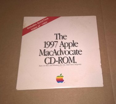 RARE The 1997 Apple MacAdvocate  CD-ROM with Quicktime video of "1984"