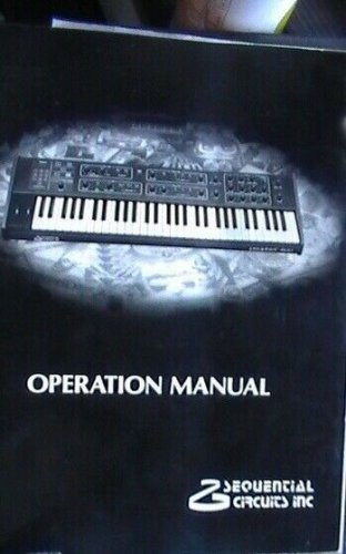 Sequential Circuits Prophet 600 Syntesizer Technical repair manual CM600A