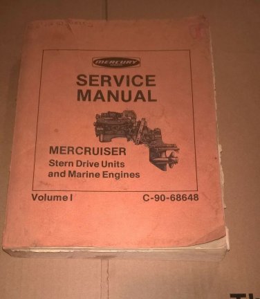 Vintage Used Mercury Stern Drive units & Marine Engines Vol 1 PN: C-90-68648