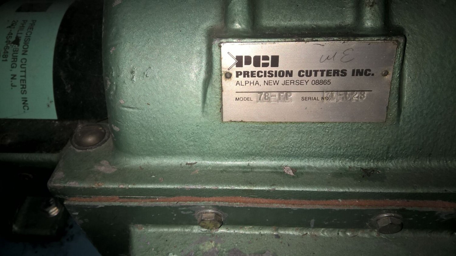 PRECISION CUTTERS PCI MODEL 78FP TRIM BLOWER Rotor 2knives Chopper 1/2