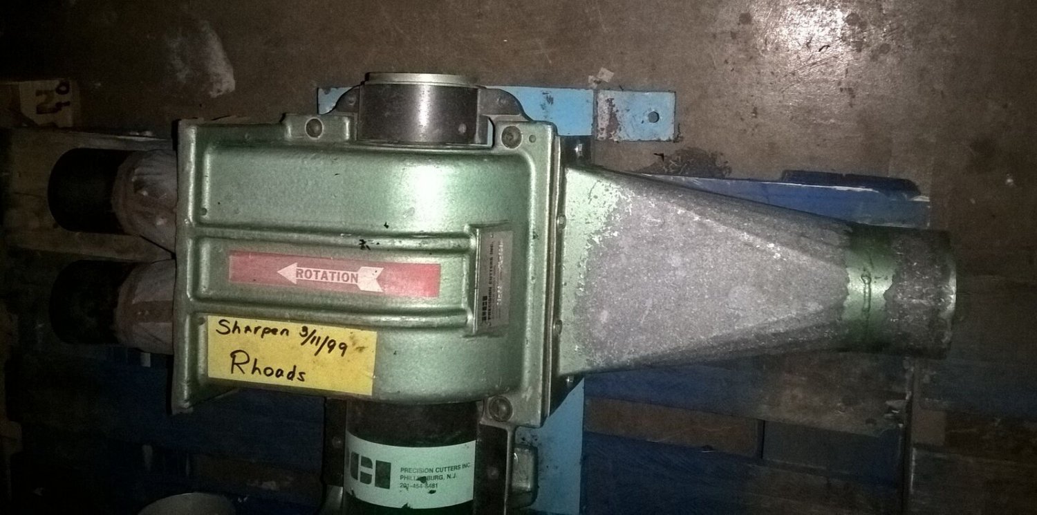 PRECISION CUTTERS PCI MODEL 78FP TRIM BLOWER Rotor 2knives Chopper 1/2