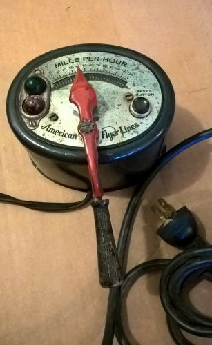 American Flyer No. 8B 100 Watt Transformer with Circuit Breaker R/G Pilot Lights