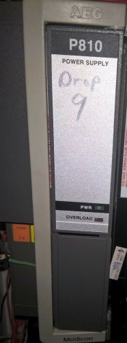 AEG GOULD Modicon AS-P810-000 Remote I/O PLC Power Supply 115/230 VAC USED works