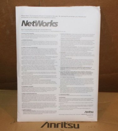 NEW Sealed Anritsu NetWorks - OTDR Emulation Software V 5.0 Net Works for MT9083