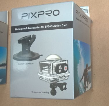 PIXPRO Waterproof Accessories for SP360 Action Cam brand NEW WPH-01 MT-SC-BK01