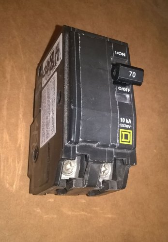 Square D QO270CP Double Pole Circuit Breaker, 70 Amp, 1-1/2" NEW FREE SHIPPING