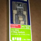 Leviton Ivory COMMERCIAL 4-Way Toggle Wall Light Switch 20A CSB4-2IS